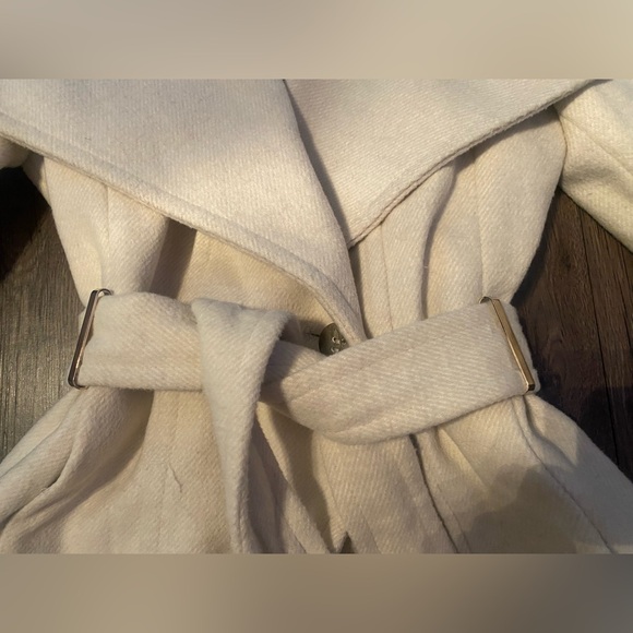 Calvin Klein - Asymmetrical Belted Wrap Coat Created for Macys - Petite XXS - Picture 7 of 16
